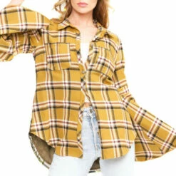 Best Pirce 🔥 Aratta Siri Plaid 👚 Shirt Mstrd Mustard ✔️ -Cheap Aratta Store unnamed file 105