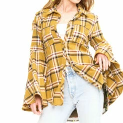 Best Pirce 🔥 Aratta Siri Plaid 👚 Shirt Mstrd Mustard ✔️ -Cheap Aratta Store unnamed file 106