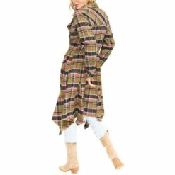 Buy 🎁 Aratta Coco Plaid Trench 🧥 Coat Black Black/fuchsia 🔔 -Cheap Aratta Store unnamed file 109