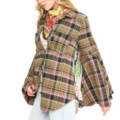 Outlet 🌟 Aratta Peacock Paradise Plaid 👚 Shirt Black Black/fuchsia 👍 -Cheap Aratta Store unnamed file 11