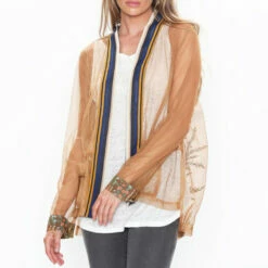 Wholesale 🧨 Aratta Brown Sophie Mesh Jacket 👏