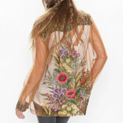 Wholesale 🧨 Aratta Brown Sophie Mesh Jacket 👏 -Cheap Aratta Store unnamed file 1179