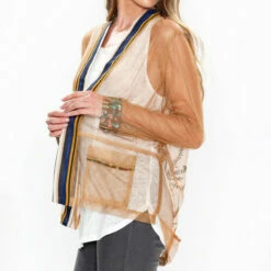 Wholesale 🧨 Aratta Brown Sophie Mesh Jacket 👏 -Cheap Aratta Store unnamed file 1182