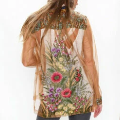 Wholesale 🧨 Aratta Brown Sophie Mesh Jacket 👏 -Cheap Aratta Store unnamed file 1183