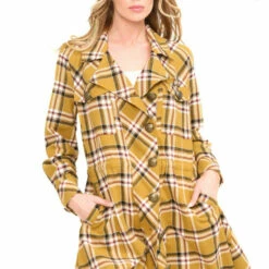 Top 10 🎉 Aratta Mustard Coco Plaid Trench 🧥 Coat Mstrd Mustard 🎁 -Cheap Aratta Store unnamed file 120