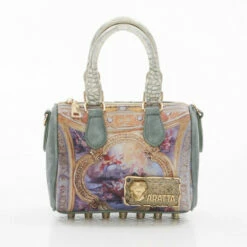 Coupon 👏 Aratta Teal Renaissance 👜 Handbag 🤩