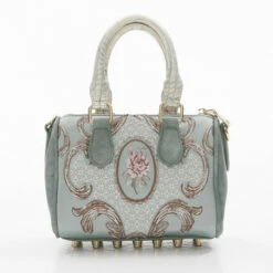 Coupon 👏 Aratta Teal Renaissance 👜 Handbag 🤩 -Cheap Aratta Store unnamed file 1254