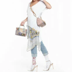 Cheap Aratta Store 42 Buy π₯ Aratta Teal W/ Pink Renaissance π Handbag π