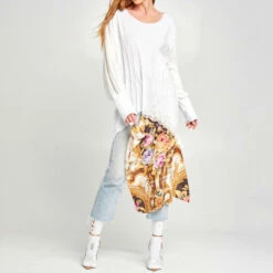 Top 10 π Aratta White & Black Gianni Touch Top π―