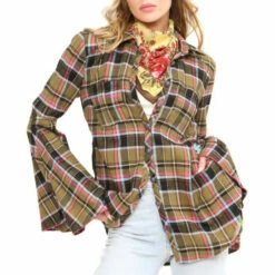 Outlet 🌟 Aratta Peacock Paradise Plaid 👚 Shirt Black Black/fuchsia 👍 -Cheap Aratta Store unnamed file 13