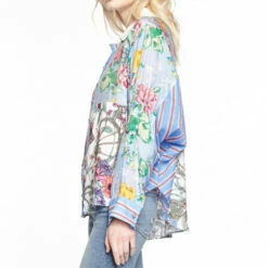 Promo 🥰 Aratta Wanna Feel 👚 Shirt - Blue 🎁 -Cheap Aratta Store unnamed file 1361