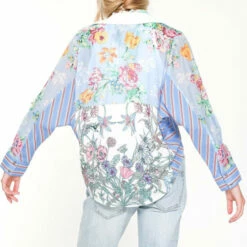 Promo 🥰 Aratta Wanna Feel 👚 Shirt - Blue 🎁 -Cheap Aratta Store unnamed file 1363