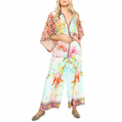 Best deal 🌟 Aratta Stunning Florals 👚 Shirt Teal Teal Floral ✨ -Cheap Aratta Store unnamed file 193