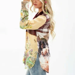 Best Pirce 💯 ARATTA Rust All These Horse Blouse 🧨 -Cheap Aratta Store unnamed file 252