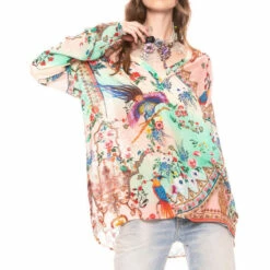 Cheapest ✔️ Aratta Eva's Garden Blouse Pearl Pearl 🔥