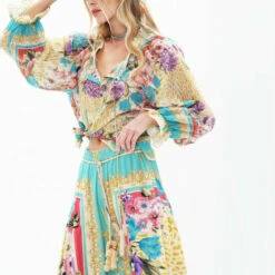 Best Sale 🎉 Aratta Artisan Leopard Blouse 😉 -Cheap Aratta Store unnamed file 578