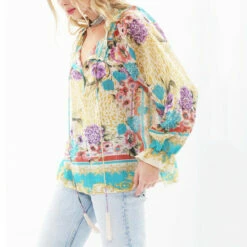 Best Sale 🎉 Aratta Artisan Leopard Blouse 😉 -Cheap Aratta Store unnamed file 581