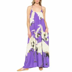 Brand new 🔥 Aratta Violet Cranes Of Heaven Maxi 👗 Dress ❤️