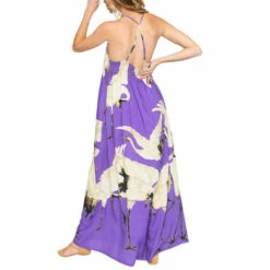 Brand new 🔥 Aratta Violet Cranes Of Heaven Maxi 👗 Dress ❤️ -Cheap Aratta Store unnamed file 788