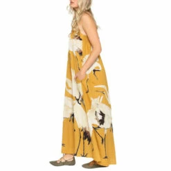 Outlet 🤩 Aratta Mustard Cranes Of Heaven Maxi 👗 Dress 😍 -Cheap Aratta Store unnamed file 791