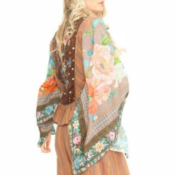 Cheapest 😉 Aratta Mariah Stripe Embroidered Blouse Brown Brown 🔥 -Cheap Aratta Store unnamed file 83