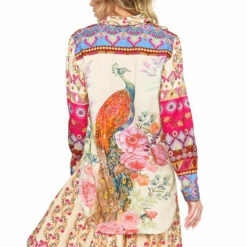 Hot Sale ⌛ Aratta Obsessed Peacock Paradise 👚 Shirt 😍 -Cheap Aratta Store unnamed file 831