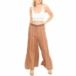 Top 10 💯 Aratta Mariah Stripe Pants Brown Brown ✨ -Cheap Aratta Store unnamed file 90