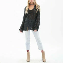 Promo 👏 Aratta Charcoal Mable Blouse 🤩 -Cheap Aratta Store unnamed file 982