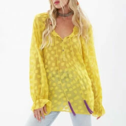 Promo ❤️ Aratta Mustard Mable Blouse 🛒
