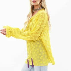 Promo ❤️ Aratta Mustard Mable Blouse 🛒 -Cheap Aratta Store unnamed file 990